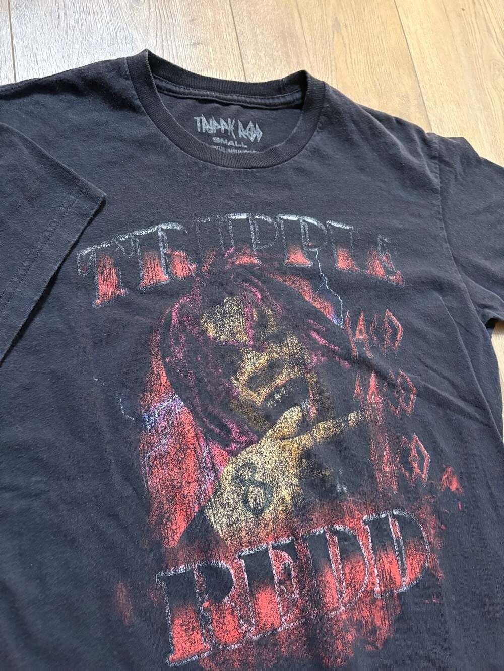 Trippie Redd Portrait 1400 Black Graphic T-Shirt Small